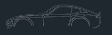 Load image into Gallery viewer, LASER CUT CAR SILHOUETTES 48" LONG
