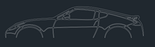 Load image into Gallery viewer, LASER CUT CAR SILHOUETTES 48" LONG