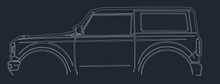 Load image into Gallery viewer, LASER CUT CAR SILHOUETTES 48" LONG