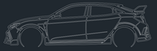 Load image into Gallery viewer, LASER CUT CAR SILHOUETTES 48" LONG