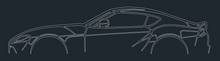 Load image into Gallery viewer, LASER CUT CAR SILHOUETTES 48" LONG
