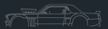Load image into Gallery viewer, LASER CUT CAR SILHOUETTES 48" LONG