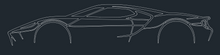 Load image into Gallery viewer, LASER CUT CAR SILHOUETTES 48" LONG
