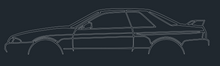 Load image into Gallery viewer, LASER CUT CAR SILHOUETTES 48" LONG