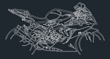 Load image into Gallery viewer, LASER CUT CAR SILHOUETTES 48" LONG